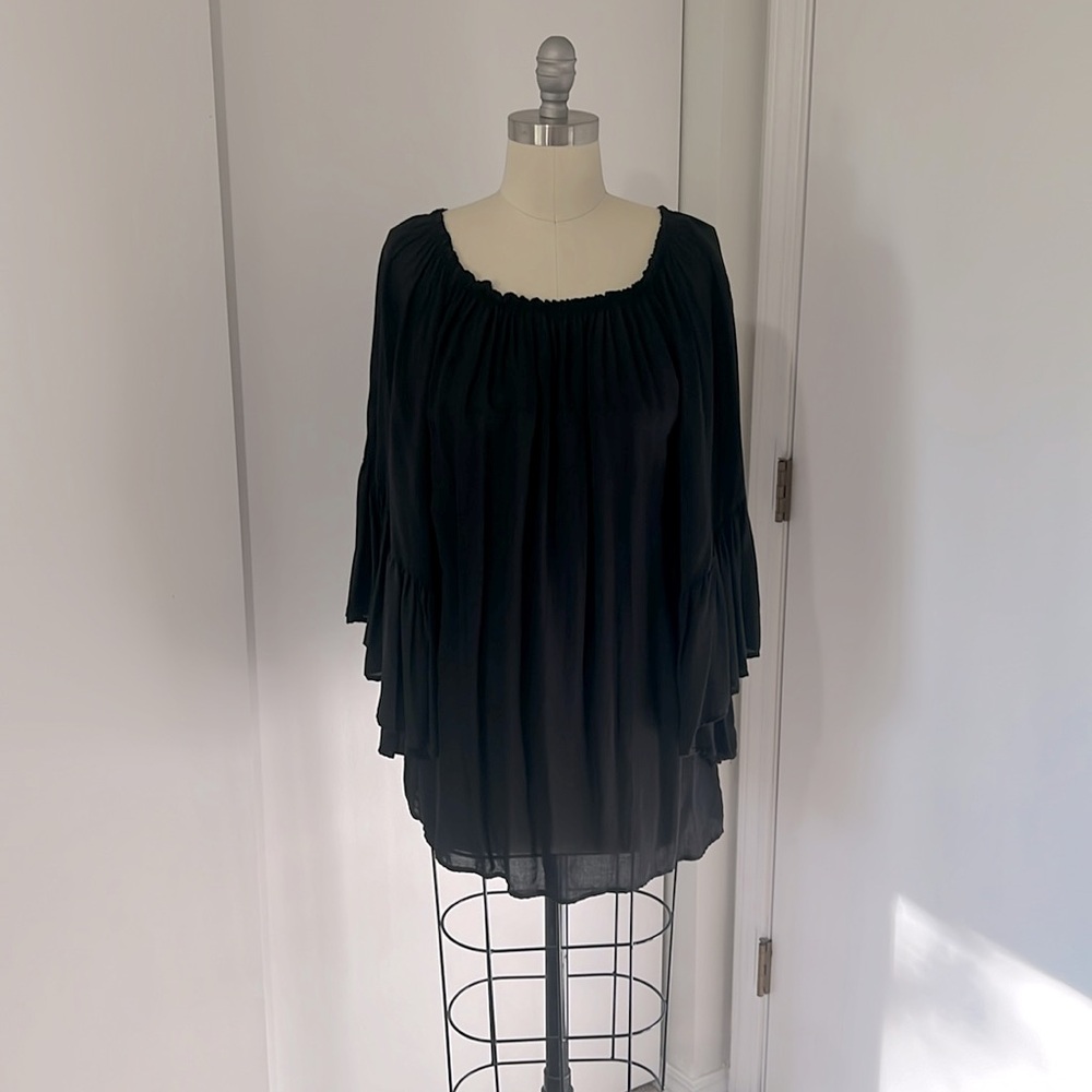 Black beach cover up